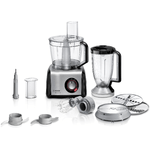 Bosch MC812M814 robot da cucina 1250 W 3,9 L Nero, Acciaio inox, Trasparente