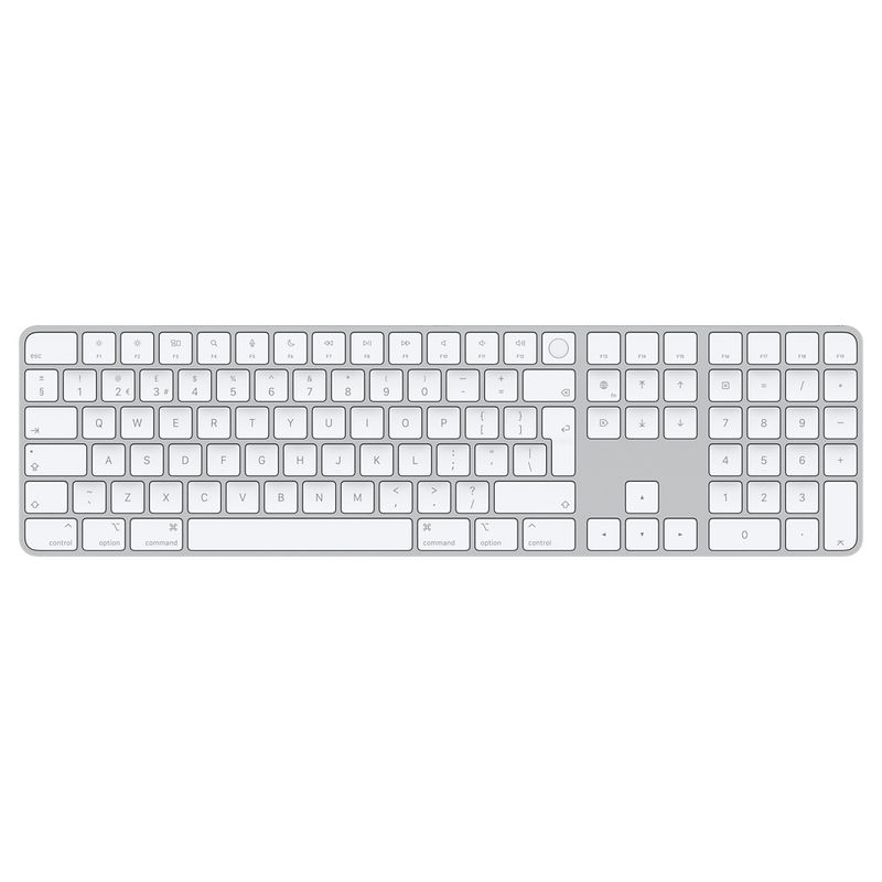 Apple-Magic-Keyboard-tastiera-Bluetooth-QWERTY-Inglese-UK-Bianco--MAGIC-KEYBOARD-TOUCH-ID-NUM-KEY-ENG----Versione-UK