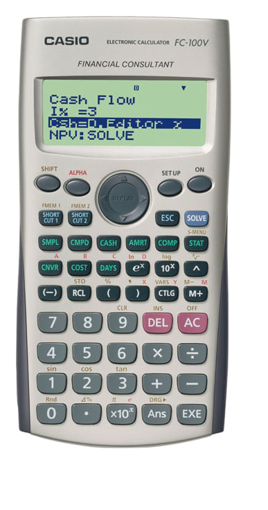 Calcolatrice-finanziaria-Casio-FC-100V-2---Schermo-a-4-righe---Visualizzazione-di-pi-parametri-contemporaneamente---Tast