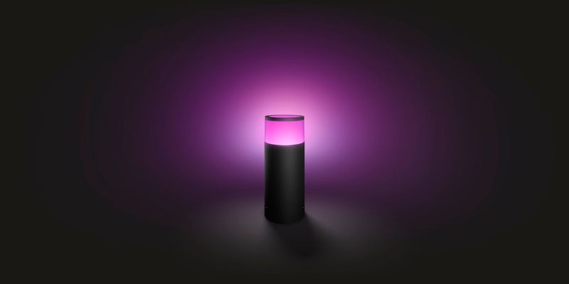 Philips-Hue-White-and-Color-ambiance-Calla-Paletto-Smart-Esterno-Nero-in-Alluminio-Estensione--alimentatore-non-incluso-