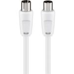 Microconnect Goobay 11512 cavo coassiale 5 m Bianco