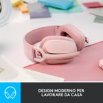 Logitech-Zone-Vibe-100-Auricolare-Wireless-A-Padiglione-Musica-e-Chiamate-Bluetooth-Rosa