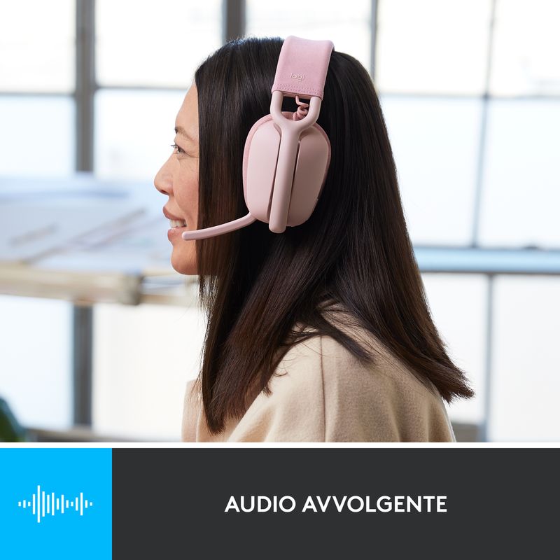 Logitech-Zone-Vibe-100-Auricolare-Wireless-A-Padiglione-Musica-e-Chiamate-Bluetooth-Rosa