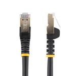 StarTech.com Cavo di Rete Ethernet Cat6a - Cavo Schermato STP da 50cm - Nero (0.5M CAT6A PATCH CABLE BLACK - CAT 6A NETW