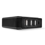 Lindy 73329 Caricabatterie per dispositivi mobili Universale Nero AC Interno (Usb Type C & 3X Usb Type A - 72W Pd Charge