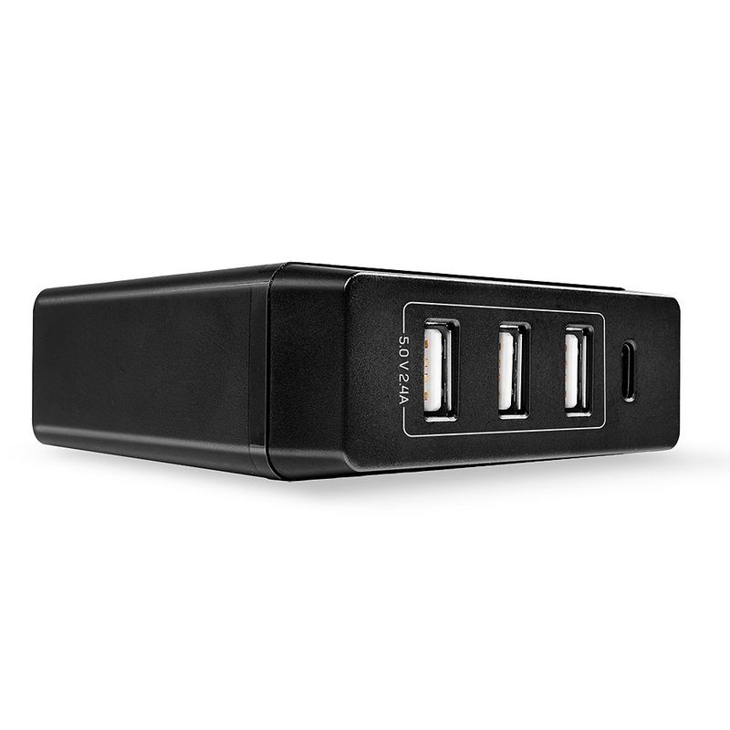 Lindy-73329-Caricabatterie-per-dispositivi-mobili-Universale-Nero-AC-Interno--Usb-Type-C---3X-Usb-Type-A---72W-Pd-Charge