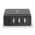 Lindy-73329-Caricabatterie-per-dispositivi-mobili-Universale-Nero-AC-Interno--Usb-Type-C---3X-Usb-Type-A---72W-Pd-Charge