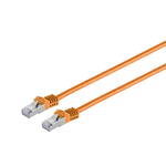 Microconnect 0.25m Cat7 S/FTP cavo di rete Arancione 025 m S/FTP S-STP (RJ45 patch cord S/FTP PiMF - w. CAT7 raw cable 0