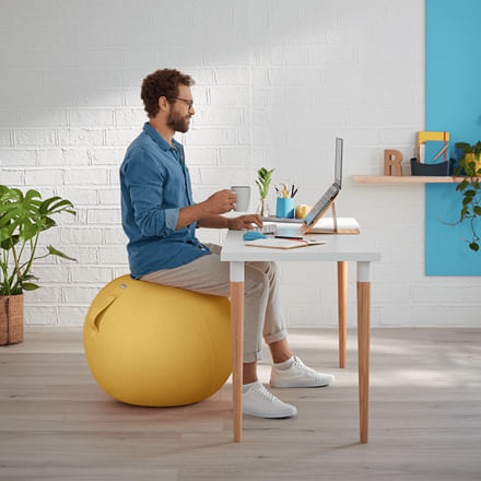 Leitz-Ergo-Cosy-Giallo-Interno-Rotondo--Leitz-Ergo-Cosy-Sitting-Ball-Warm-Yellow-