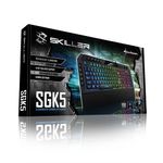 SHARKOON-SKILLER-SGK5-Tastiera-da-gioco-a-cupola-in-gomma--USB-tedesco-illuminazione-RGB-rollover-n-key-