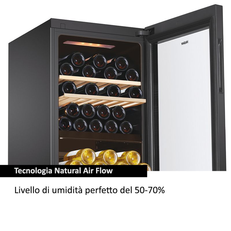 Haier-Wine-Bank-50-Serie-5-HWS79GDG-Cantinetta-vino-con-compressore-Libera-installazione-Nero-79-bottiglia-bottiglie