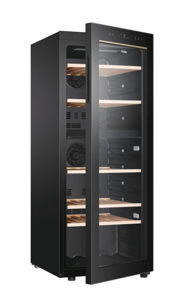 Haier-Wine-Bank-50-Serie-5-HWS79GDG-Cantinetta-vino-con-compressore-Libera-installazione-Nero-79-bottiglia-bottiglie