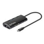 Manhattan 152440 replicatore di porte e docking station per laptop USB tipo-C Nero (USB-C DOCK/HUB/READER 6-PORT- - HDMI