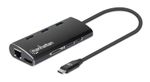 Manhattan-152440-replicatore-di-porte-e-docking-station-per-laptop-USB-tipo-C-Nero--USB-C-DOCK-HUB-READER-6-PORT----HDMI