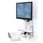 Ergotron 61-080-062 supporto da tavolo per Tv a schermo piatto 61 cm (24") Parete Bianco