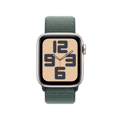 Apple-Watch-SE-GPS-40mm-Cassa-Alluminio-Galassia-con-Verde-Lago-Sport-Loop