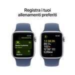 Apple-Watch-SE-GPS-40mm-Cassa-in-Alluminio-Color-Argento-con-Denim-Sport-Band---M-L