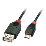 Lindy-31935-cavo-USB-05-m-USB-2.0-Micro-USB-B-USB-A-Nero-Rosso