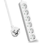 Helos 262793 prolunghe e multiple 1,5 m 6 presa(e) AC Interno Bianco