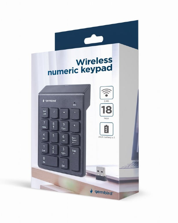 Blocco-numeri-wireless-Gembird-nero-KPD-W-02