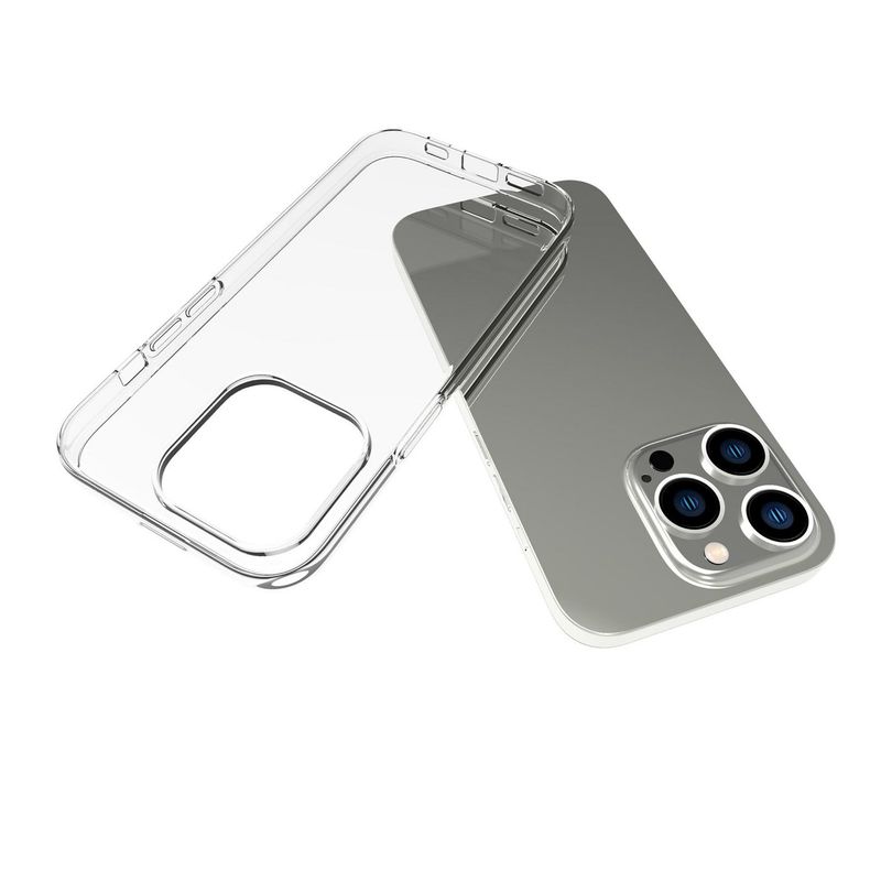 eSTUFF-ES67100006-BULK-custodia-per-cellulare-155-cm-6.1-Cover-Trasparente--Cover-for-LONDON-iPhone-14-Pro-Clear---Cover