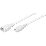 Microconnect PE040610W cavo di alimentazione Bianco 1 m Accoppiatore C14 Accoppiatore C13 (Power Cord C13 - C14 1m White