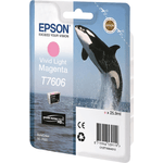 Epson C13T76064N10 cartuccia d'inchiostro 1 pz Originale Magenta chiaro (Epson T7606 Killer Whale Vivid Light Standard C