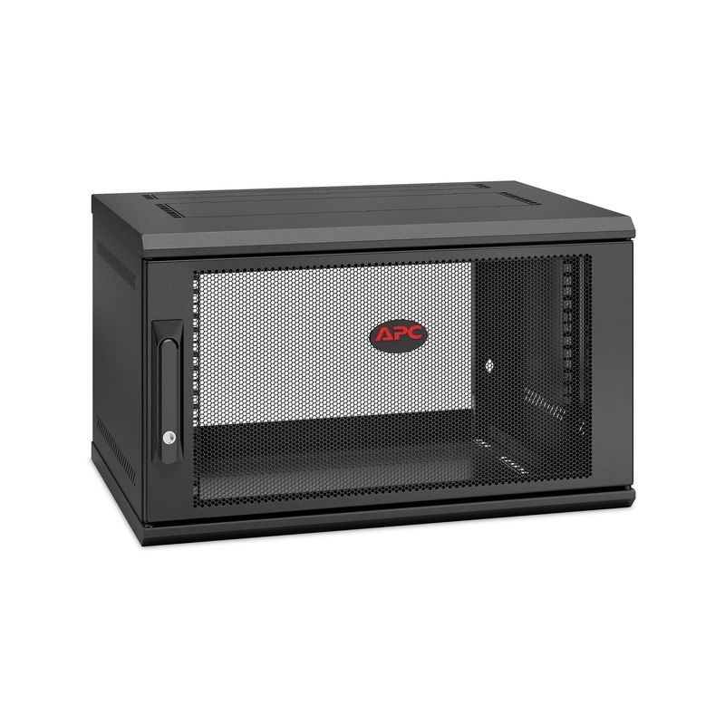 APC-NetShelter-WX-6U-Single-Hinged-Wall-mount-Enclosure-400mm-Deep-Da-parete-Nero--NetShelter-WX-6U-WM-Enclosure-400mm-D