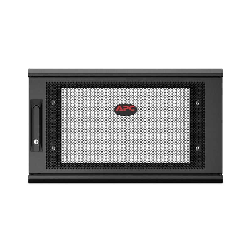 APC-NetShelter-WX-6U-Single-Hinged-Wall-mount-Enclosure-400mm-Deep-Da-parete-Nero--NetShelter-WX-6U-WM-Enclosure-400mm-D