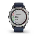 GARMIN-QUATIX-6-Gray-con-cinturino-in-silicone-Captain-Blue-RICONDIZIONATO-art.010-02158-91R