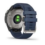 GARMIN-QUATIX-6-Gray-con-cinturino-in-silicone-Captain-Blue-RICONDIZIONATO-art.010-02158-91R