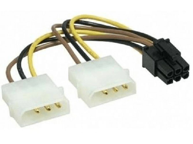 CableXpert-Molex--4-pin----PCI-E--6-pin----Maschio-Femmina-CC-PSU-6