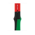 Apple MUQ73ZM/A accessorio indossabile intelligente Band Nero, Verde, Rosso Fluoroelastomero