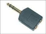 Microconnect-AUDANS-adattatore-per-inversione-del-genere-dei-cavi-6.35mm-2-x-3.5mm-Nero--Adapter-6.3mm---2X3.5mm-M-F---S