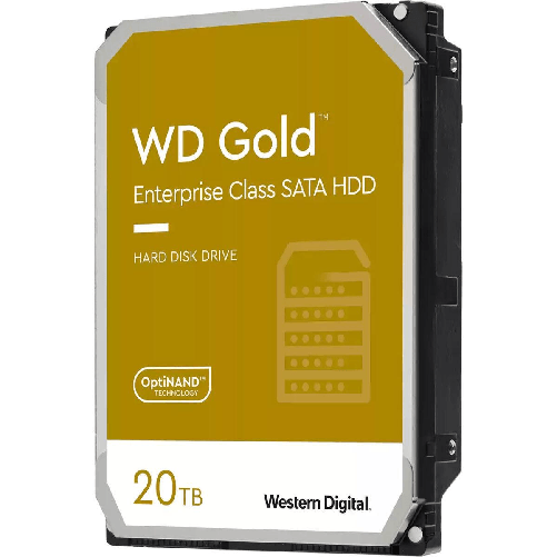 Western Digital Gold disco rigido interno 20 TB 7200 Giri/min 512 MB 3.5" Serial ATA III