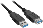 Sharkoon---Cavo-prolunga-USB---Da-USB-Tipo-A--W--a-USB-Tipo-A--M----USB-3.0---1-m---Nero