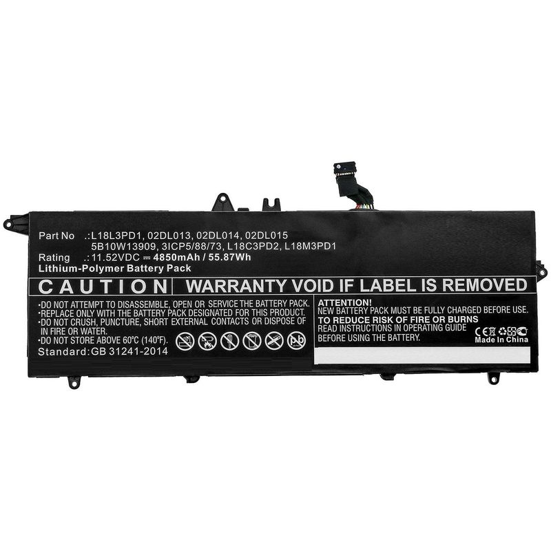 CoreParts-MBXLE-BA0267-ricambio-per-laptop-Batteria--Laptop-Battery-for-Lenovo---54Wh-Li-Pol-11.52V-4650mAh---Black-54Wh