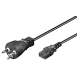 Microconnect PE120430R cavo di alimentazione Nero 3 m Accoppiatore C13 (PowerCord DK 3.0m IEC320 - Black - H05VV-F 3Gx1m