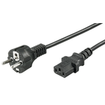 Microconnect PE020410 cavo di alimentazione Nero 1 m CEE7/7 Accoppiatore C13