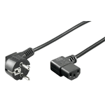 Microconnect PE010510 cavo di alimentazione Nero 1 m CEE7/7 Accoppiatore C13 (Power Cord CEE 7/7 - C13 1m - Angled Schuk