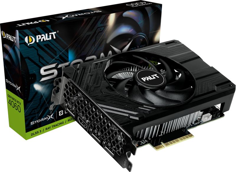 Palit-NE64060019P1-1070F-scheda-video-NVIDIA-GeForce-RTX-4060-8-GB-GDDR6--Palit-RTX4060-StormX-PCIe4-8GB-DDR6-HDMI-3-DP-