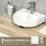 kleankin-Mobile-Bagno-Sottolavabo-con-Armadietto-e-2-Mensole-in-Legno-Truciolare-77-x-45-x-60cm-Bianco-e-Color-Legno