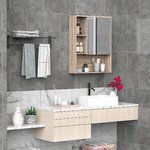 kleankin-Armadietto-a-specchio-per-bagno-con-scaffale-regolabile-montaggio-a-muro-color-rovere