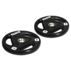 SPORTNOW-Set-di-2-Dischi-Pesi-da-15kg-in-Acciaio-con-Rivestimento-in-Gomma-per-Bilanciere