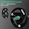 SPORTNOW-Set-di-2-Dischi-Pesi-da-15kg-in-Acciaio-con-Rivestimento-in-Gomma-per-Bilanciere