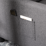 HOMCOM-Poltrona-Letto-Singolo-Reclinabile-su-3-Livelli-con-Cuscino-Extra-69x82x85cm-Grigio