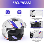 HOMCOM-Casco-Moto-Jet-Semi-Integrale-con-Visiera-Esterna-e-Parasole-ECE-R22-Taglia-M-57-58cm-Bianco