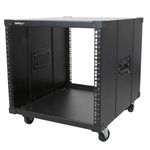 StarTech.com Server Rack a 4 Montanti 9U Open Frame, Armadio Rack di Rete 19"con Ruote