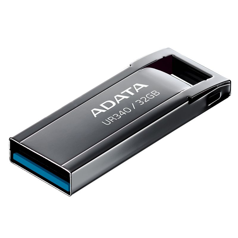 Penna-USB-ADATA-UR340-32GB-USB-3.2-Metallo-Nera