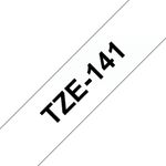 ORIGINALE-Brother-Nastro-Nero-su-trasparente-TZe-141-TZ-141-18-mm-x-8-m-laminato